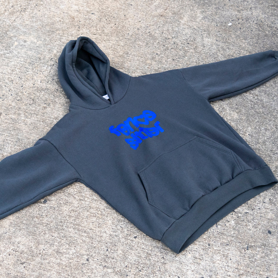 Fencesitter Hoodie - Vintage Black + Electric Blue